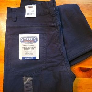 Men's Smiths Stretch fleece lined canvas 5 pocket Pant sz 30x32